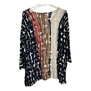 Nick and Zoe Women's Multi Colored Lightweight Sweater  Size 2x